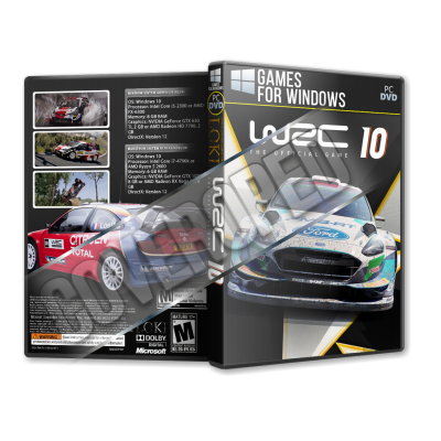 WRC 10 FIA World Rally Championship Pc Game Cover Tasarımı